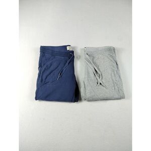 GH Bass Shorts Women's Medium Blue‎ Gray Lot Of 2 Pedal Pushers Minimalist Comfy